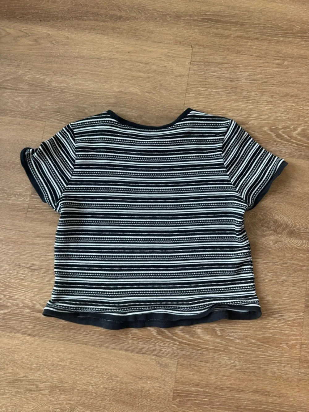 BB Dakota Black & White Striped Short Sleeve Tee
